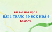Bài 1 trang 30 SGK Hoá 9: Tính chất Hoá học của Canxi hiđroxit...